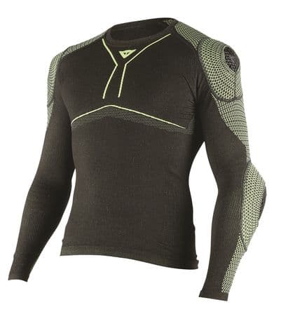 D-Core Armor Tee LS Nero/Giallo-Flue