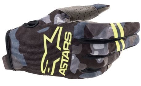 Alpinestars Junior Radar Handskar Camo/Gul Fluo